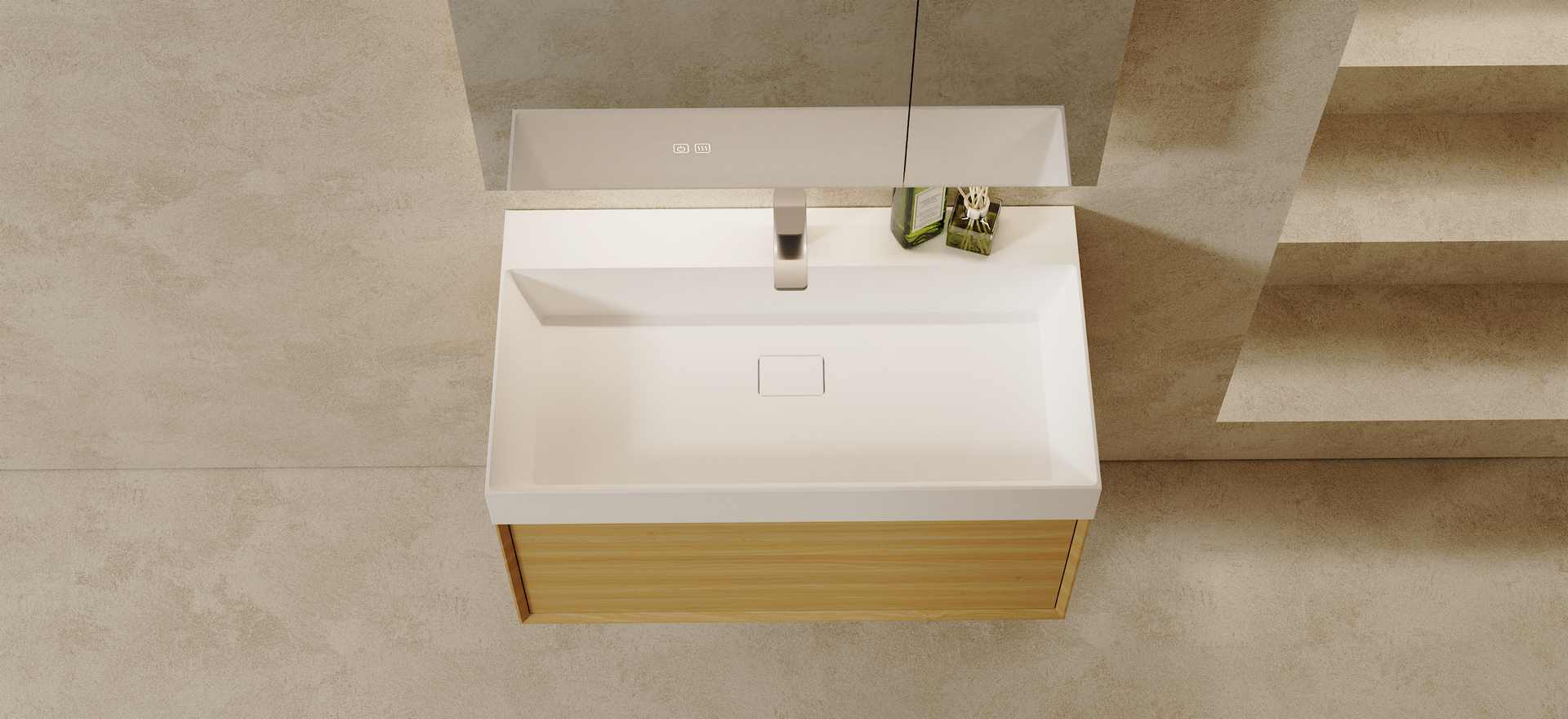 Multi-layer Solid Wood Bathroom Cabinet CPG-3382-2