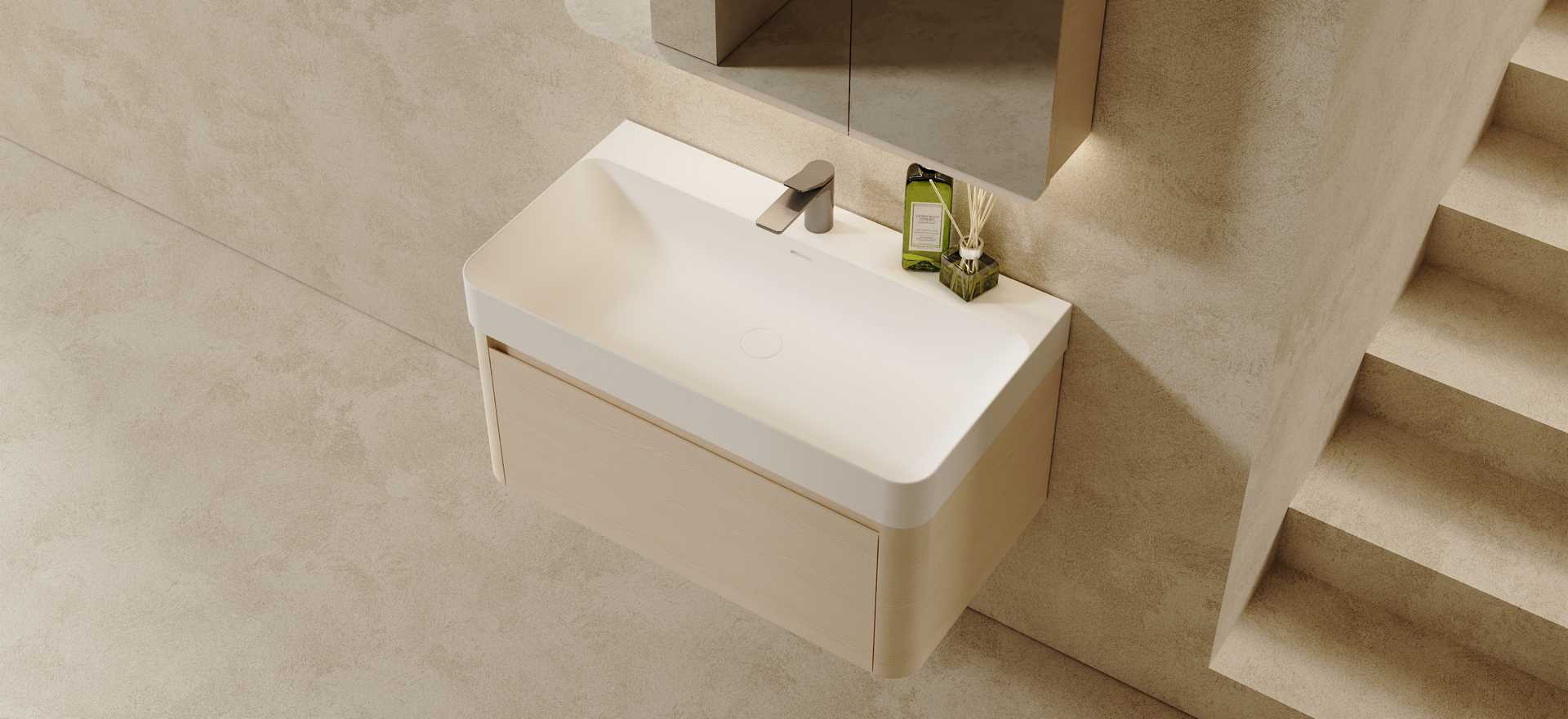 Multi-layer Solid Wood Bathroom Cabinet CPG-3383-3