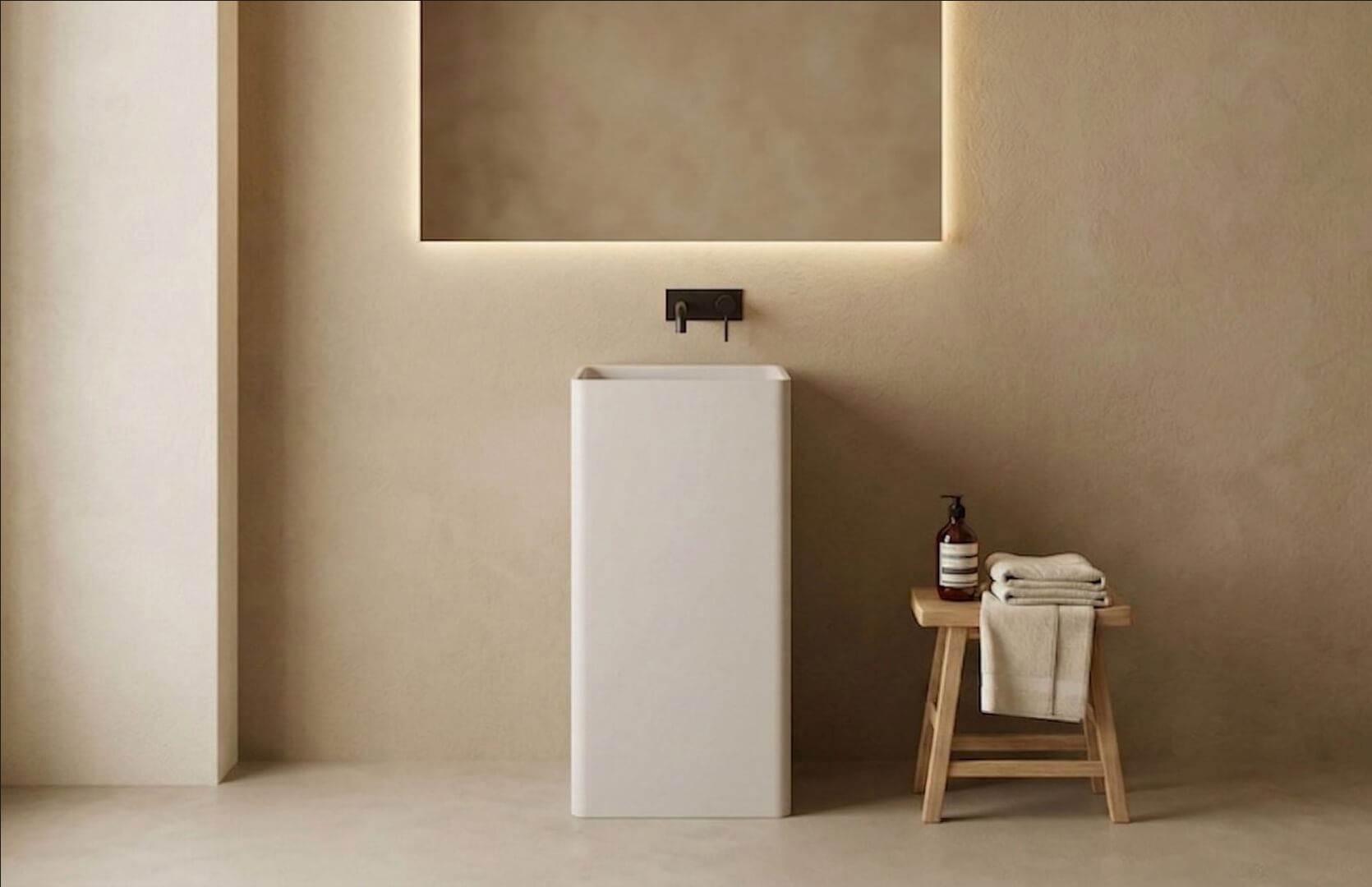 Pedestal Sink Pedestal Solid Surface CPG-6601