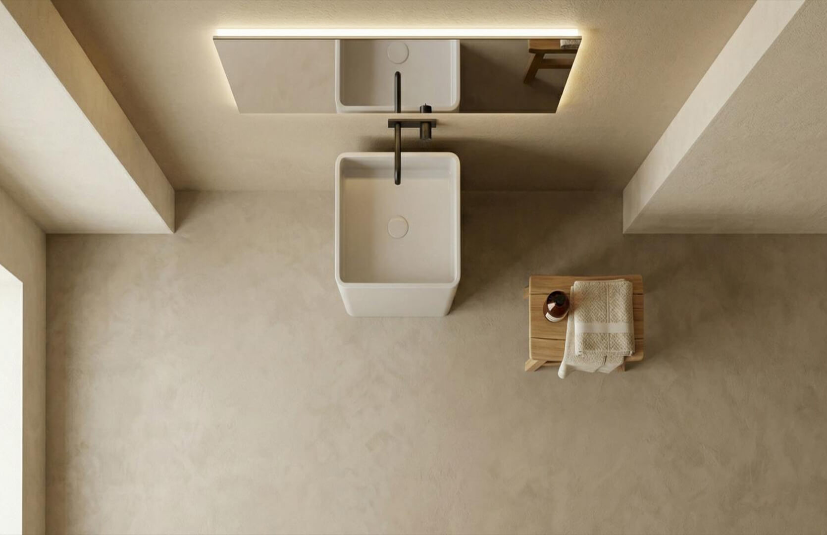 Pedestal Sink Pedestal Solid Surface CPG-6601 Top