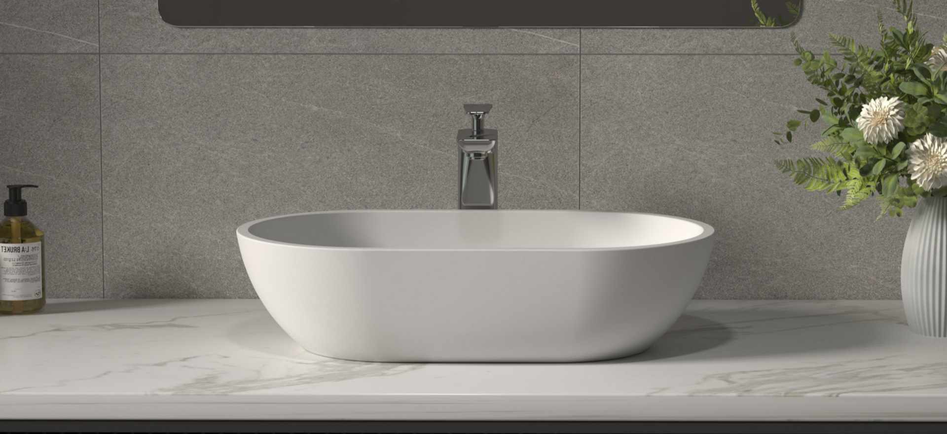 Solid Surface Bathroom Basin CPG-2208-2
