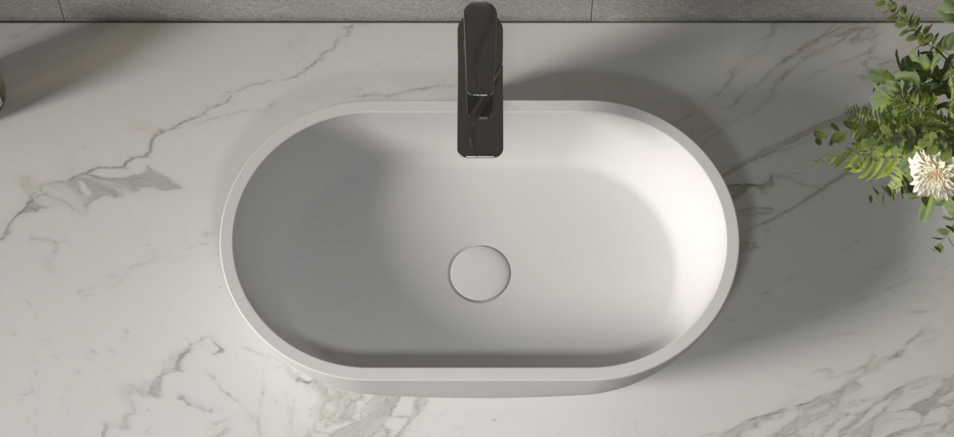 Solid Surface Bathroom Basin CPG-2208-3