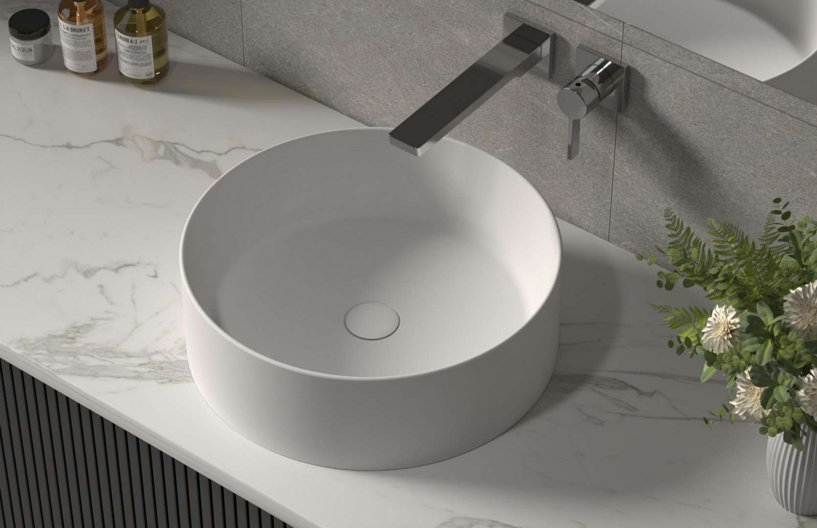 Solid Surface Bathroom Basin Main Image CPG-2209