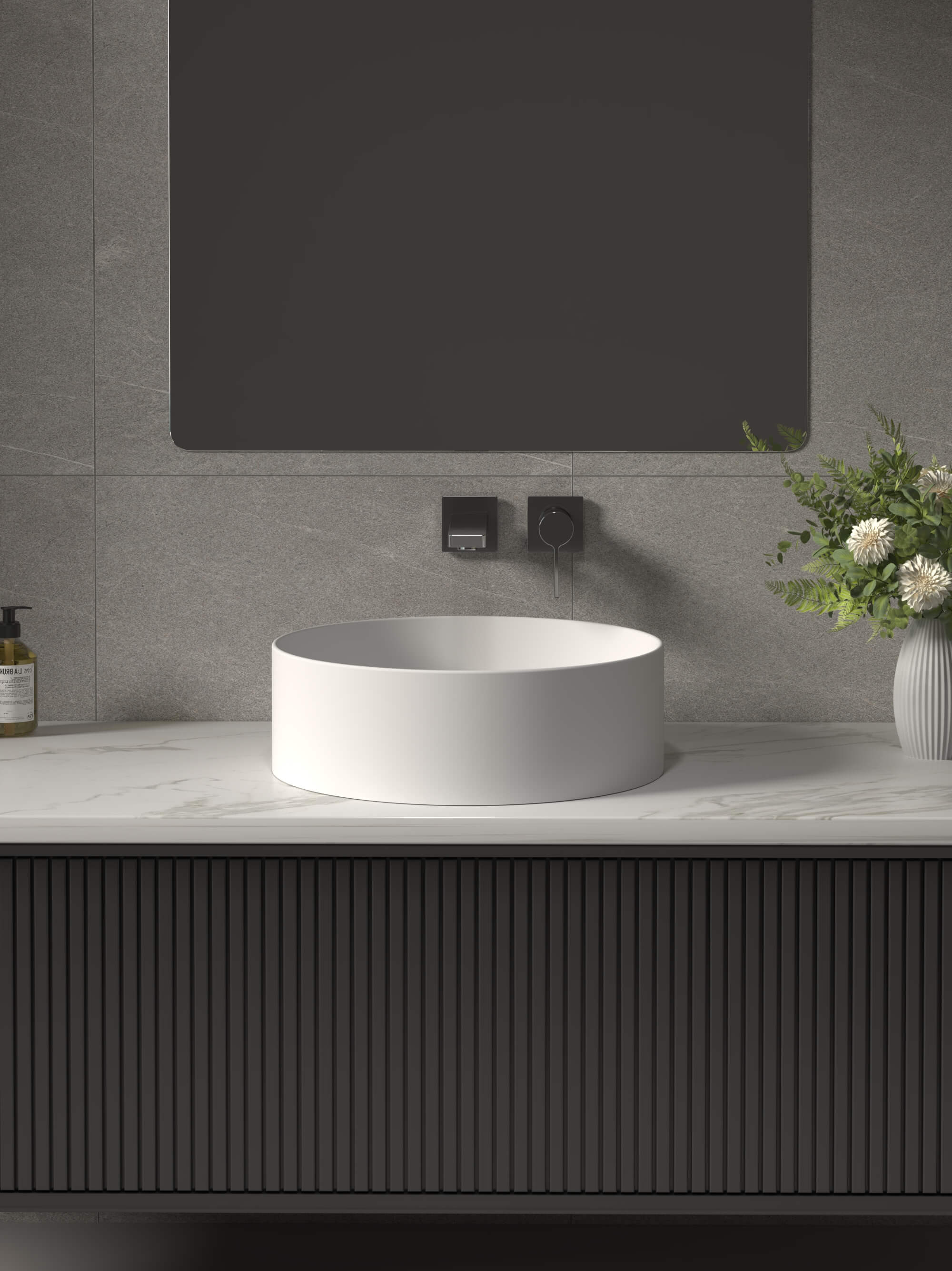 Solid Surface Bathroom Countertop Sink​ CPG-2209 Front