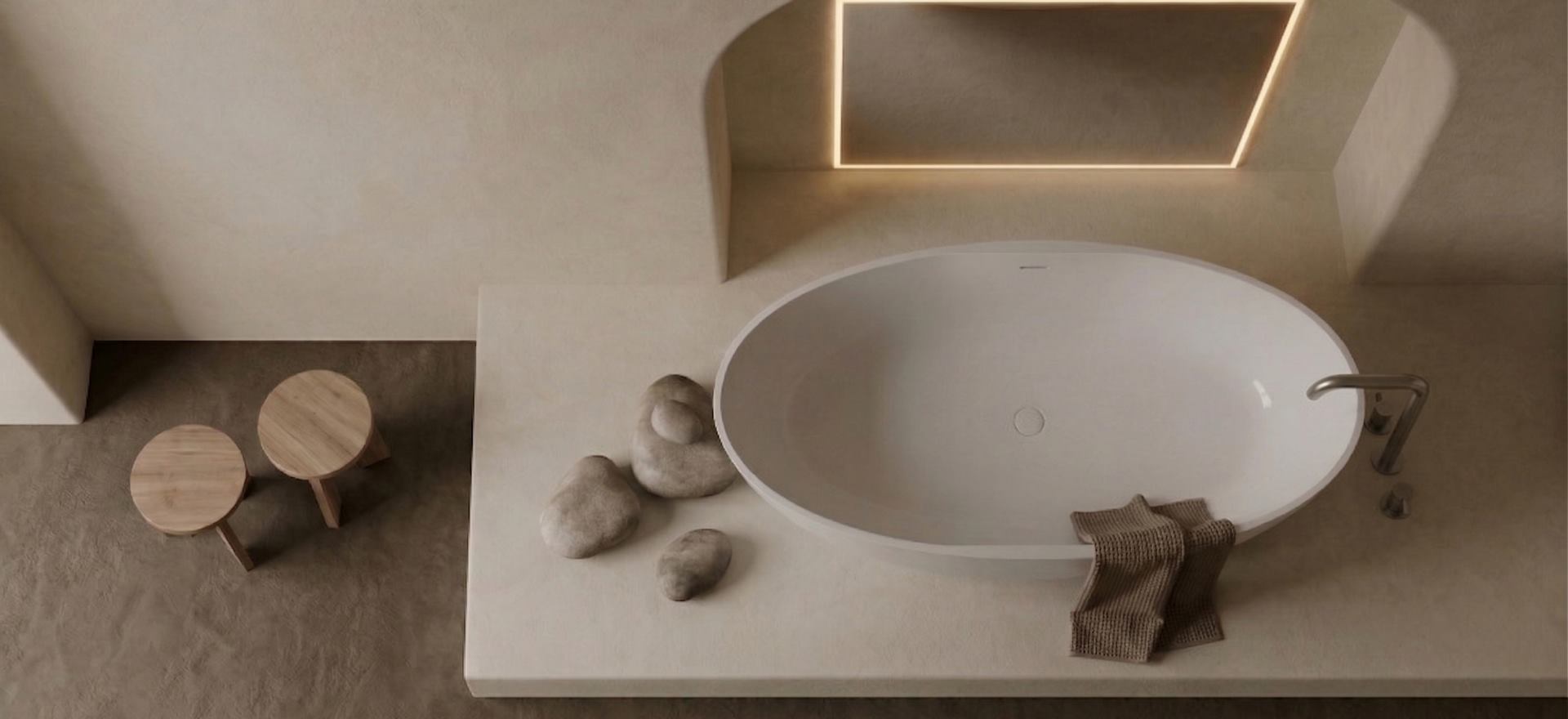 Solid Surface Bathtub CPG-8813-3