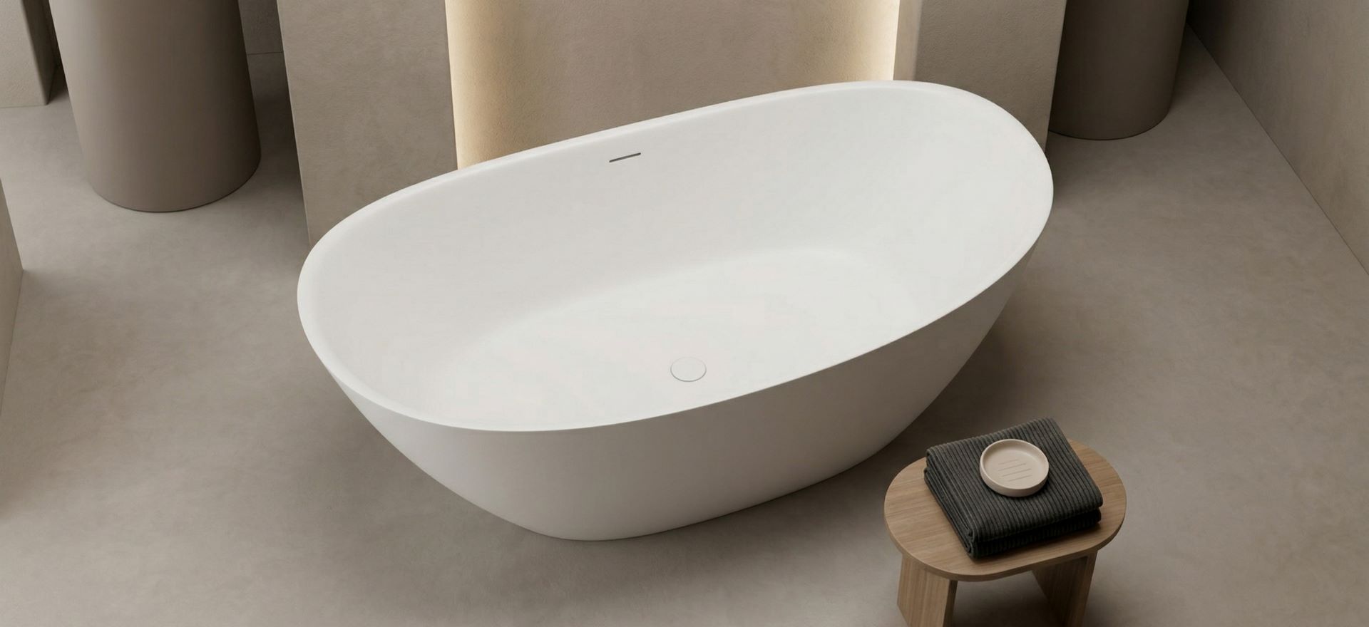 Solid Surface Bathtub CPG-8826-4