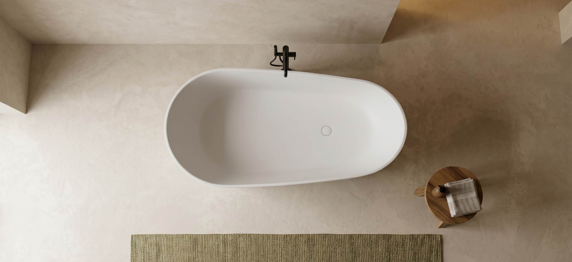 Solid Surface Bathtub CPG-8828-3