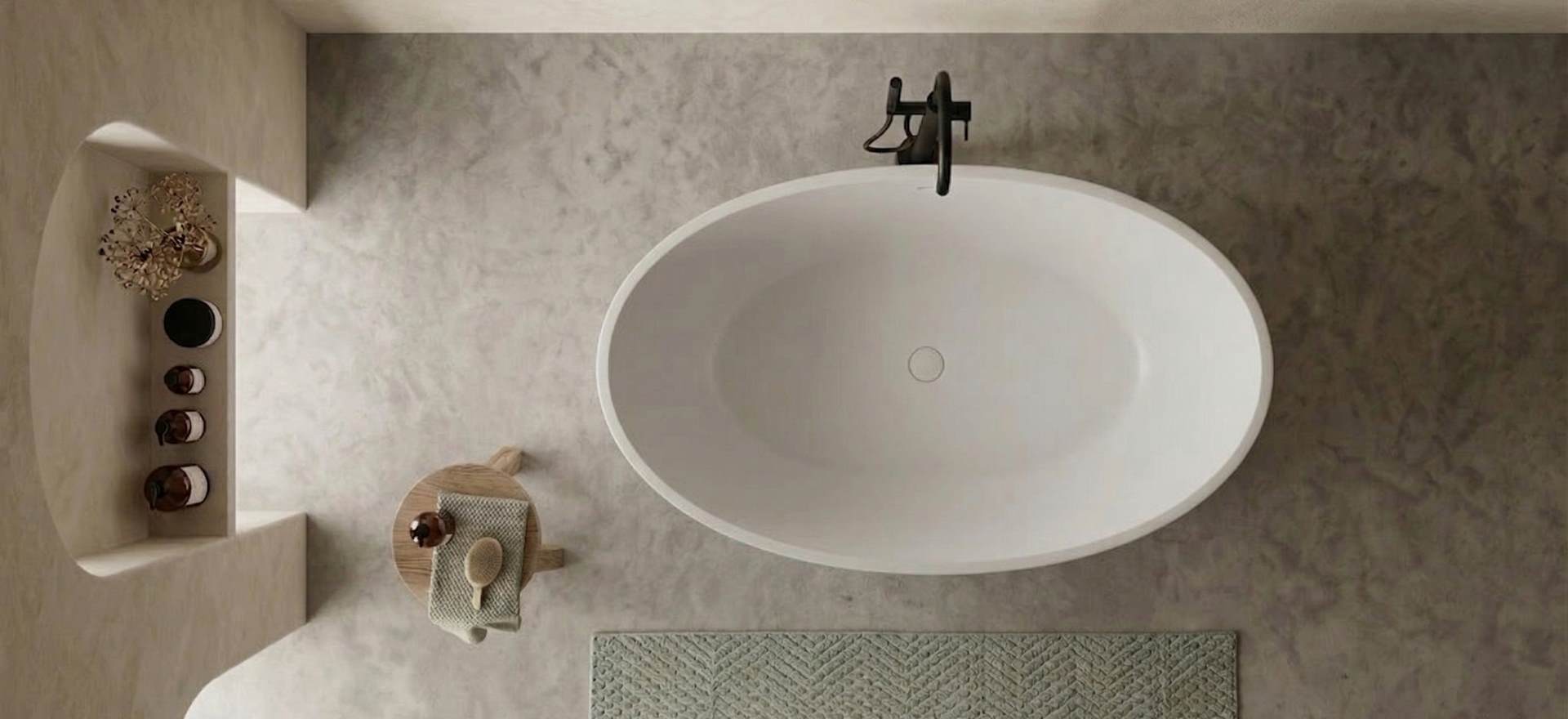 Solid Surface Bathtub CPG-8833-1