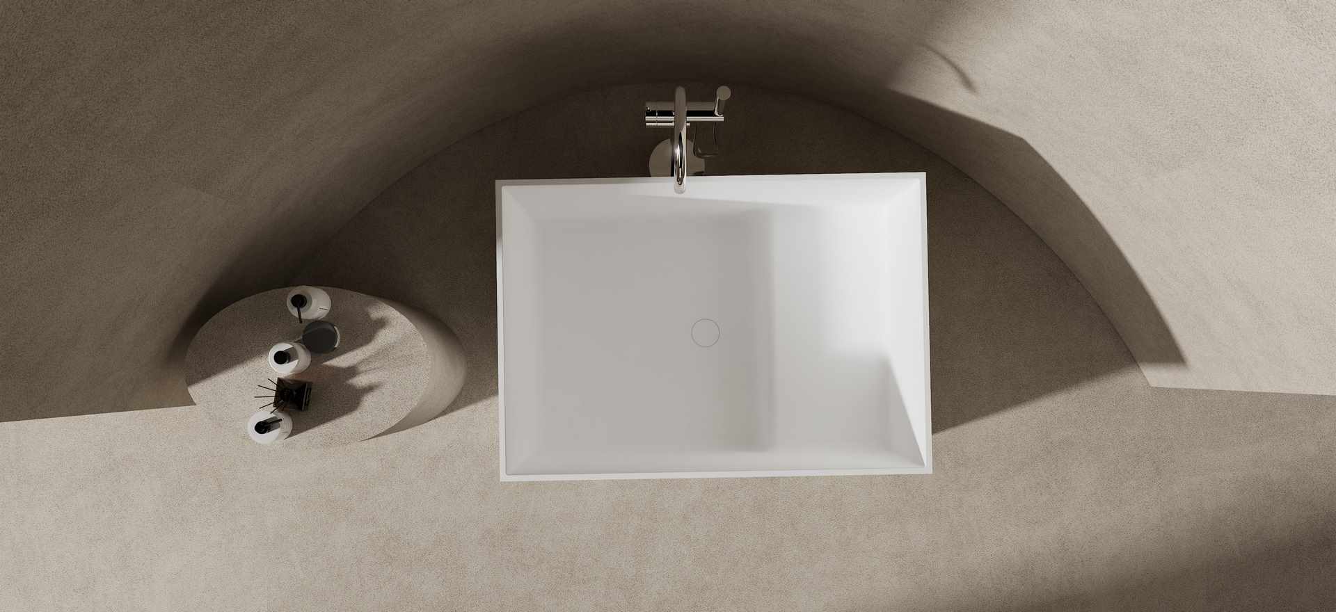 Solid Surface Bathtub CPG-8842-3
