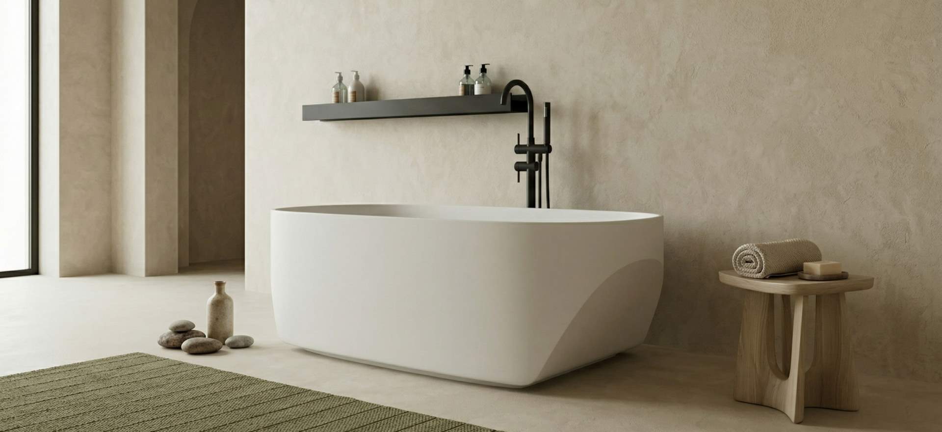 Solid Surface Bathtub CPG-8855-3