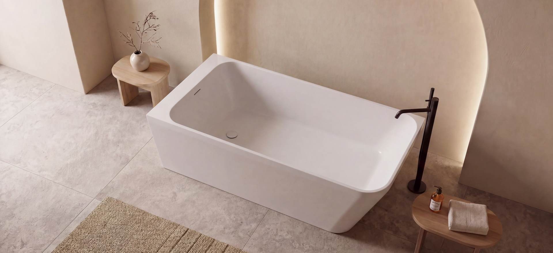 Solid Surface Bathtub CPG-8859-4