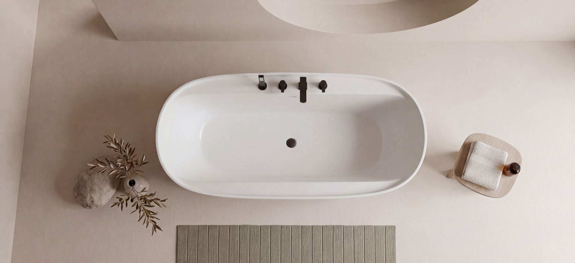 Solid Surface Bathtub CPG-8860-3