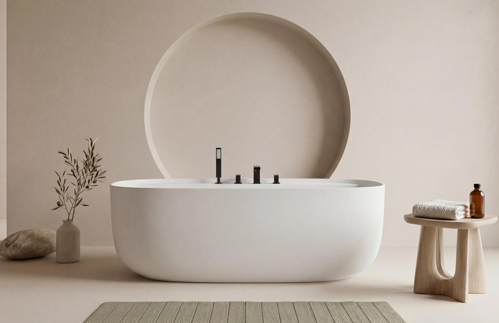 Solid Surface Bathtub Main Image CPG-8860
