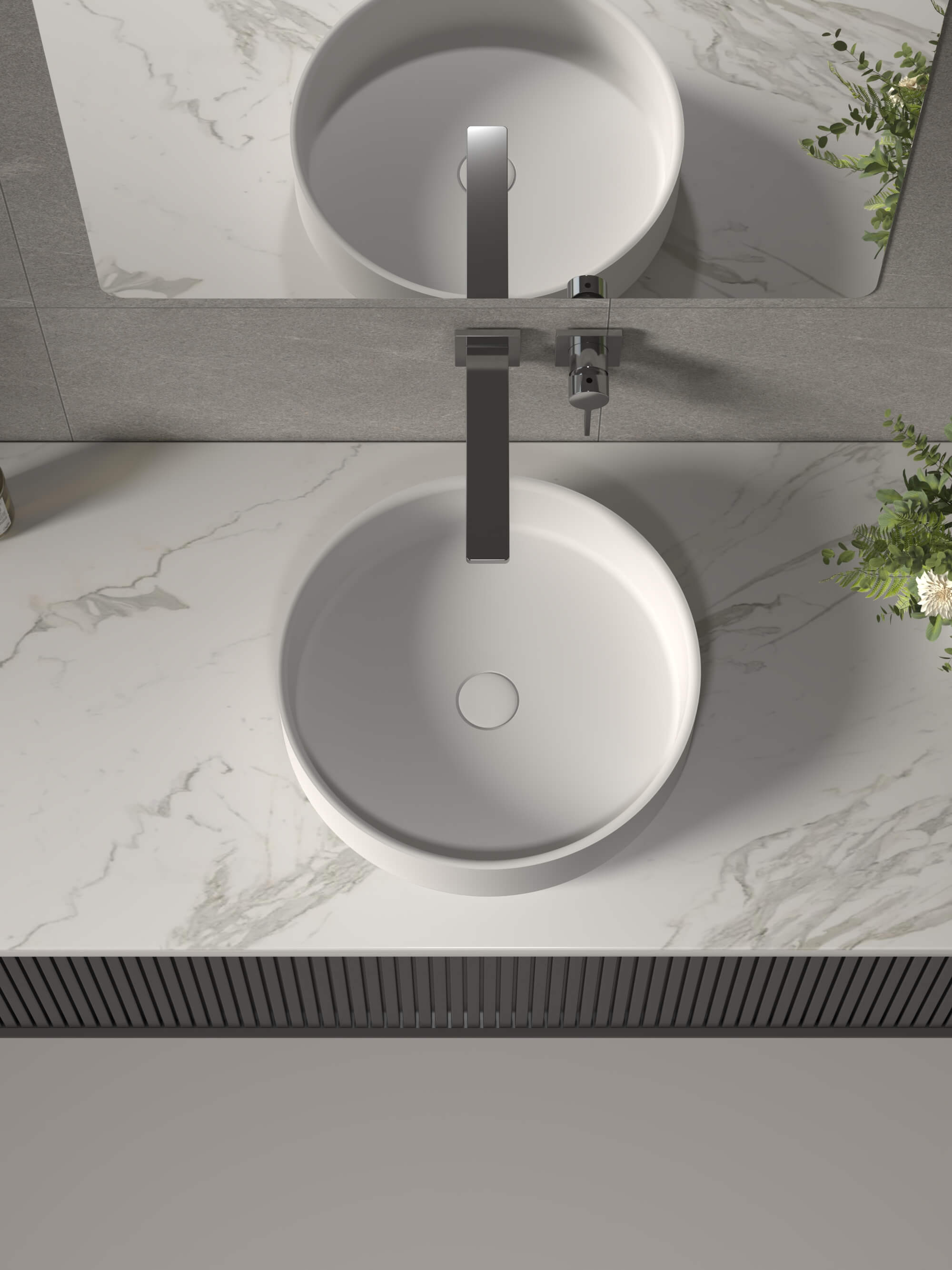Solid Surface Countertop with Sink​​ CPG-2226 Top