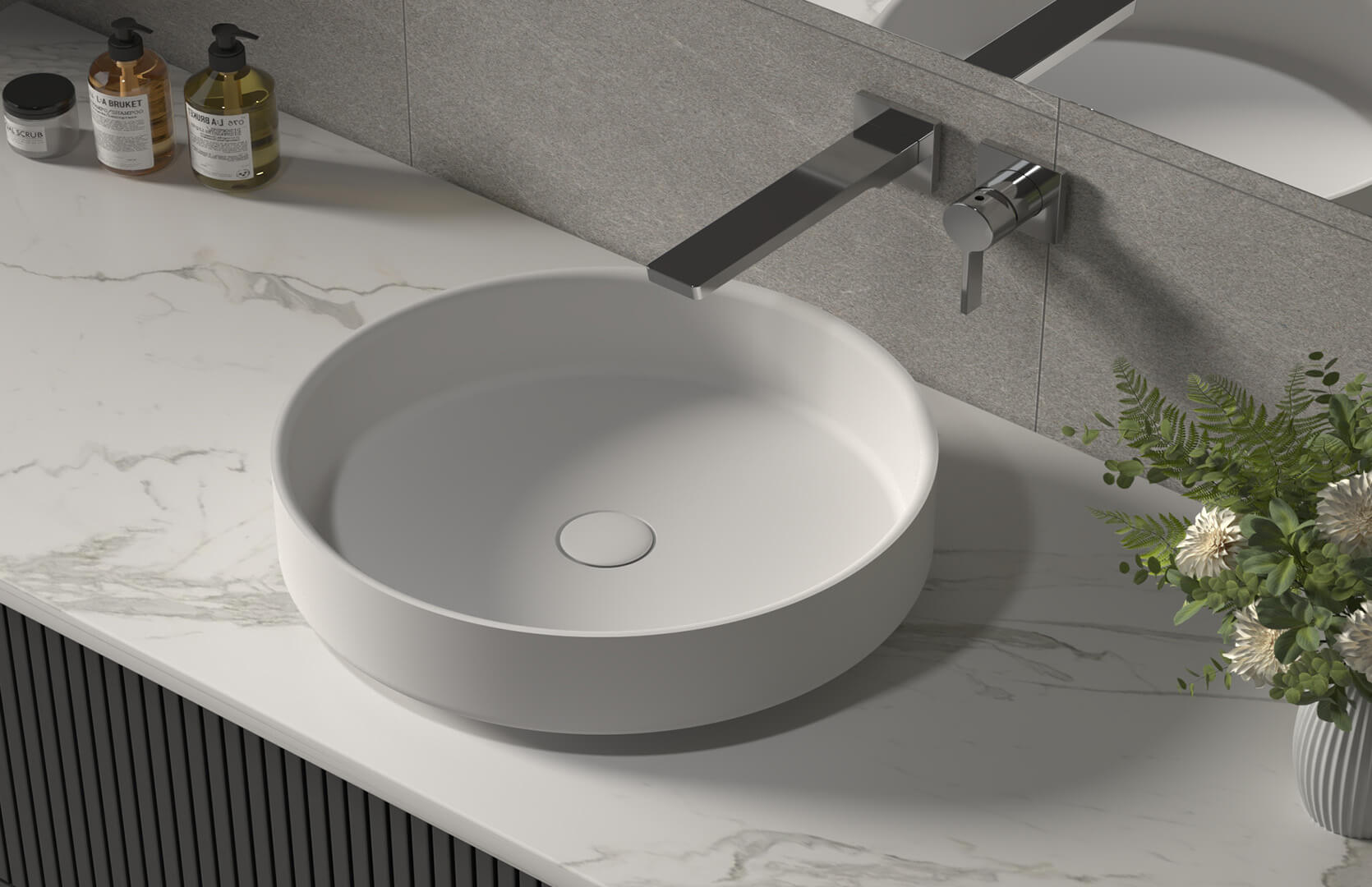 Solid Surface Countertop with Sink__ CPG-2226