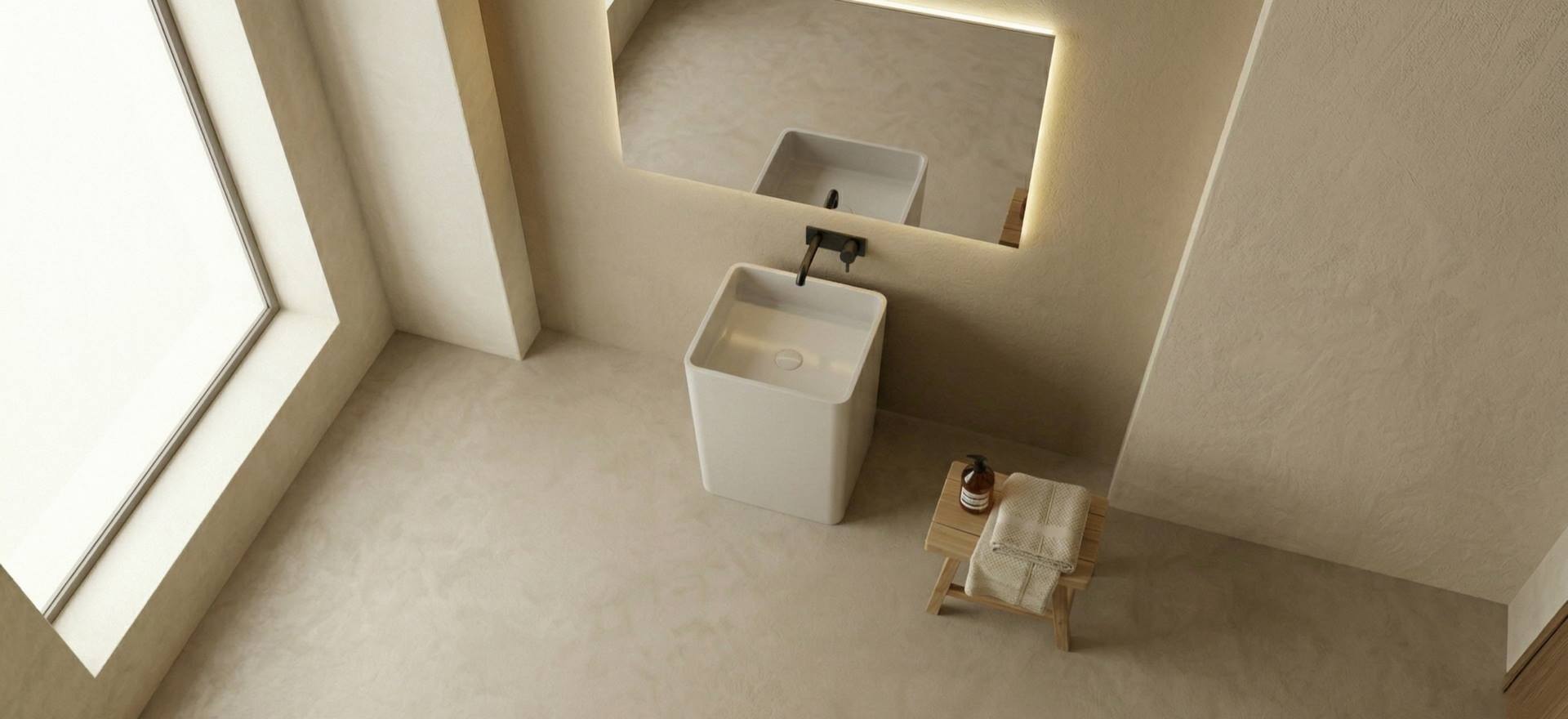 Solid Surface Pedestal Basin CPG-6601-4