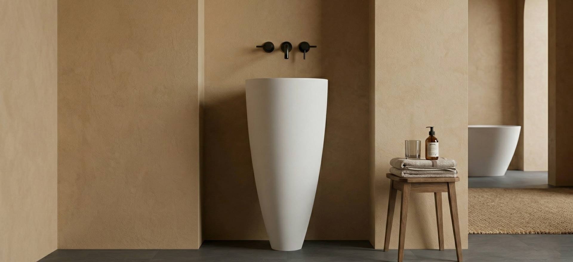 Solid Surface Pedestal Basin CPG-6603-2