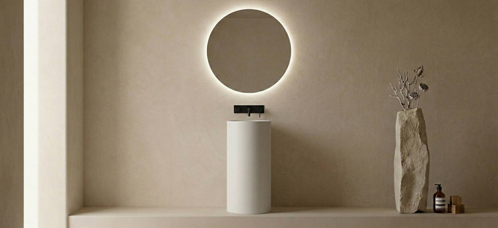 Solid Surface Pedestal Basin CPG-6620-1