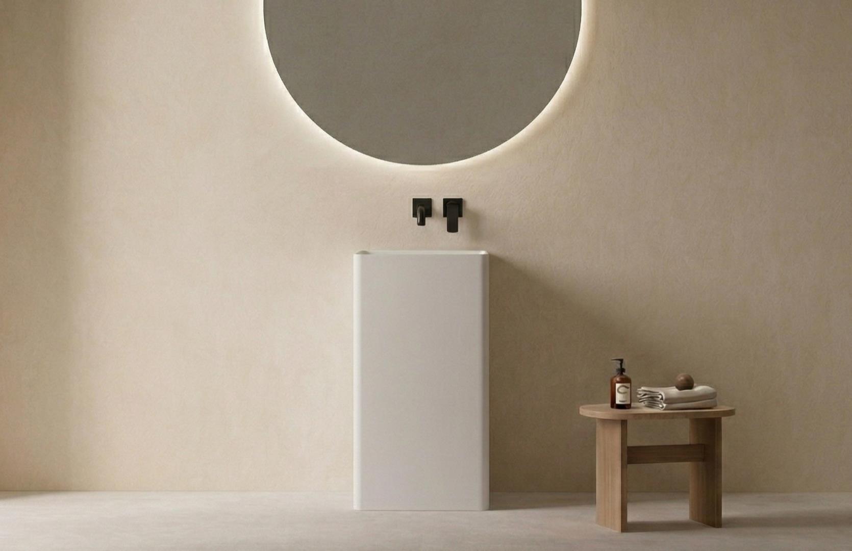 Solid Surface Pedestal Basin Main Image CPG-6605