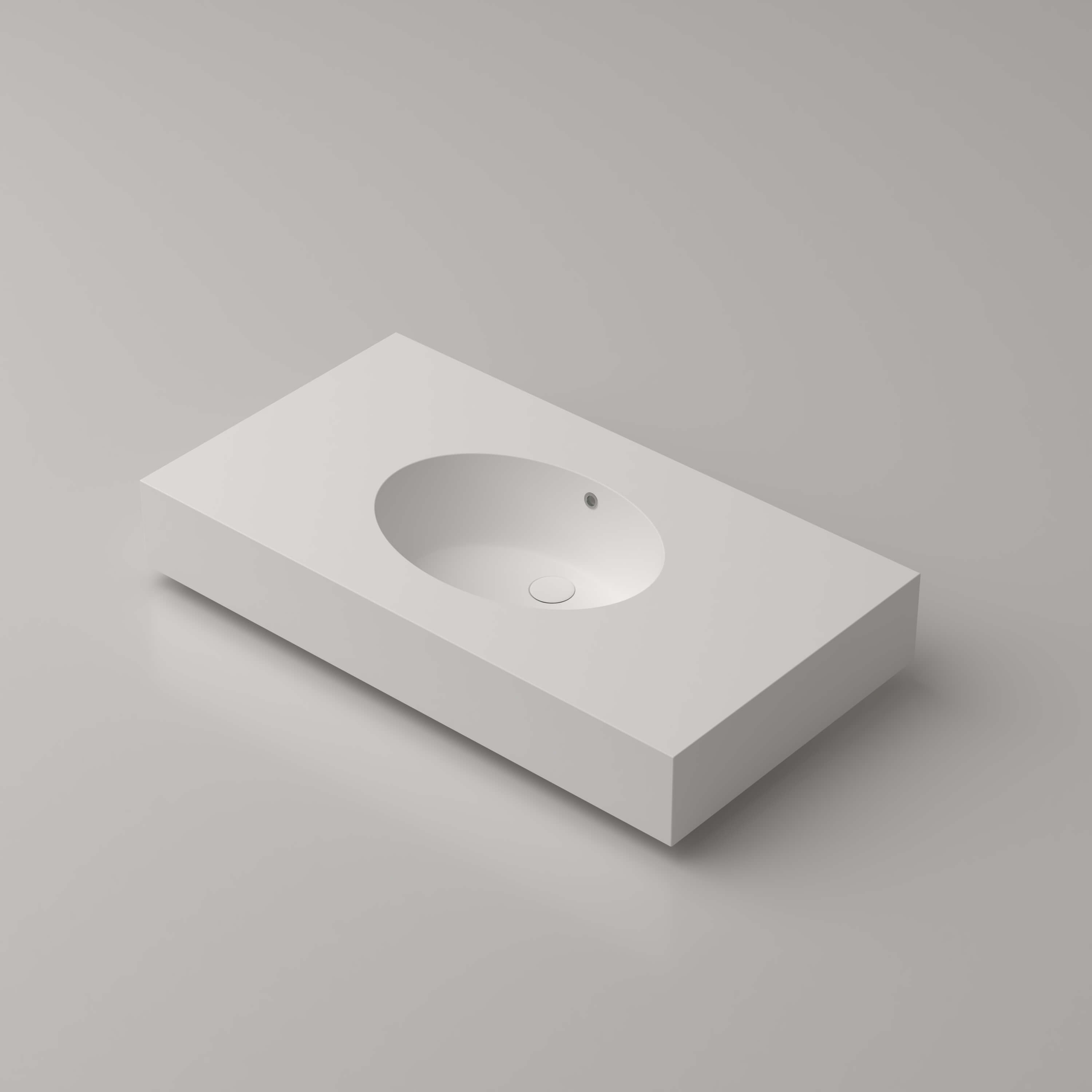 Solid Surface Under Counter Bathroom Sink​ CPG-9602 with board