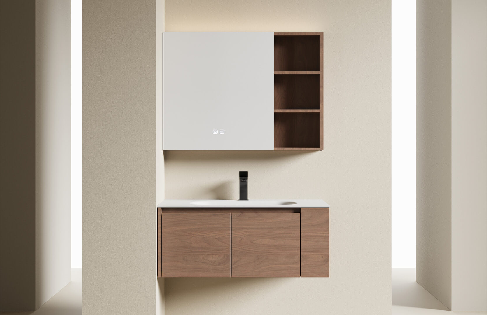Solid Surface Vanity Bathroom Cabinet__ CPG-3392