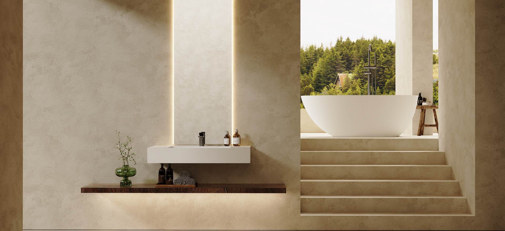 Solid Surface Wall-mounted Basin CPG-9010-1