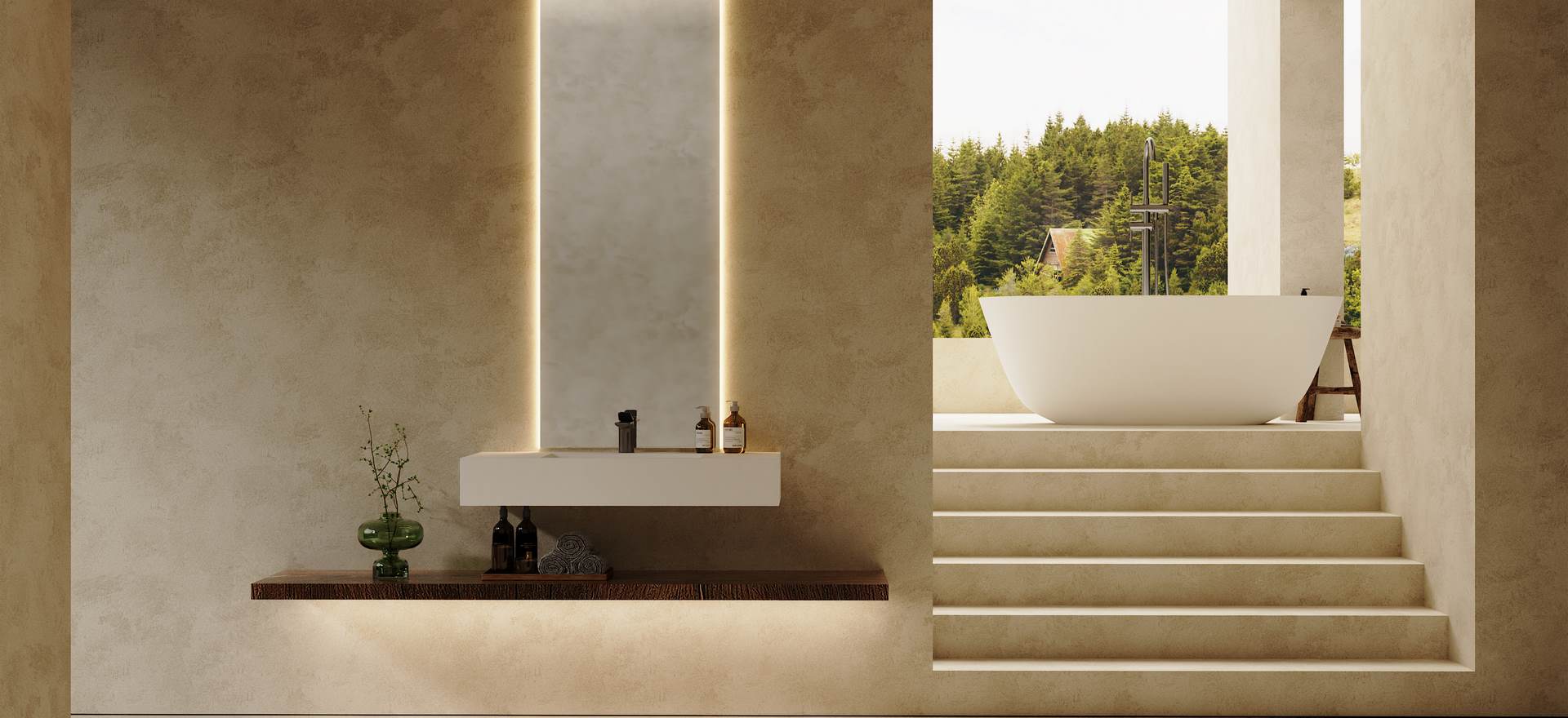 Solid Surface Wall-mounted Basin CPG-9011-1