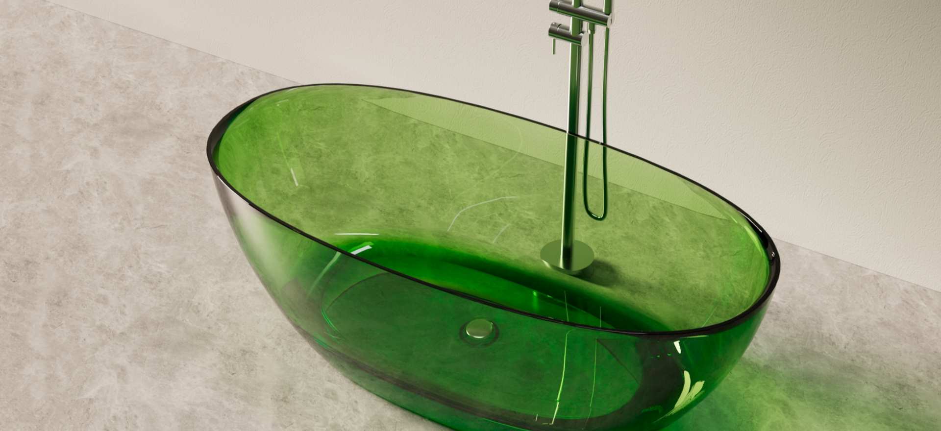 Translucent Resin Bathtub CPG-8801-2