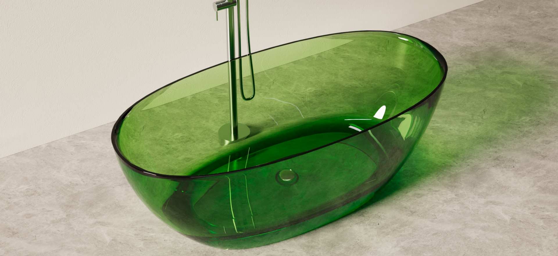 Translucent Resin Bathtub CPG-8801-3