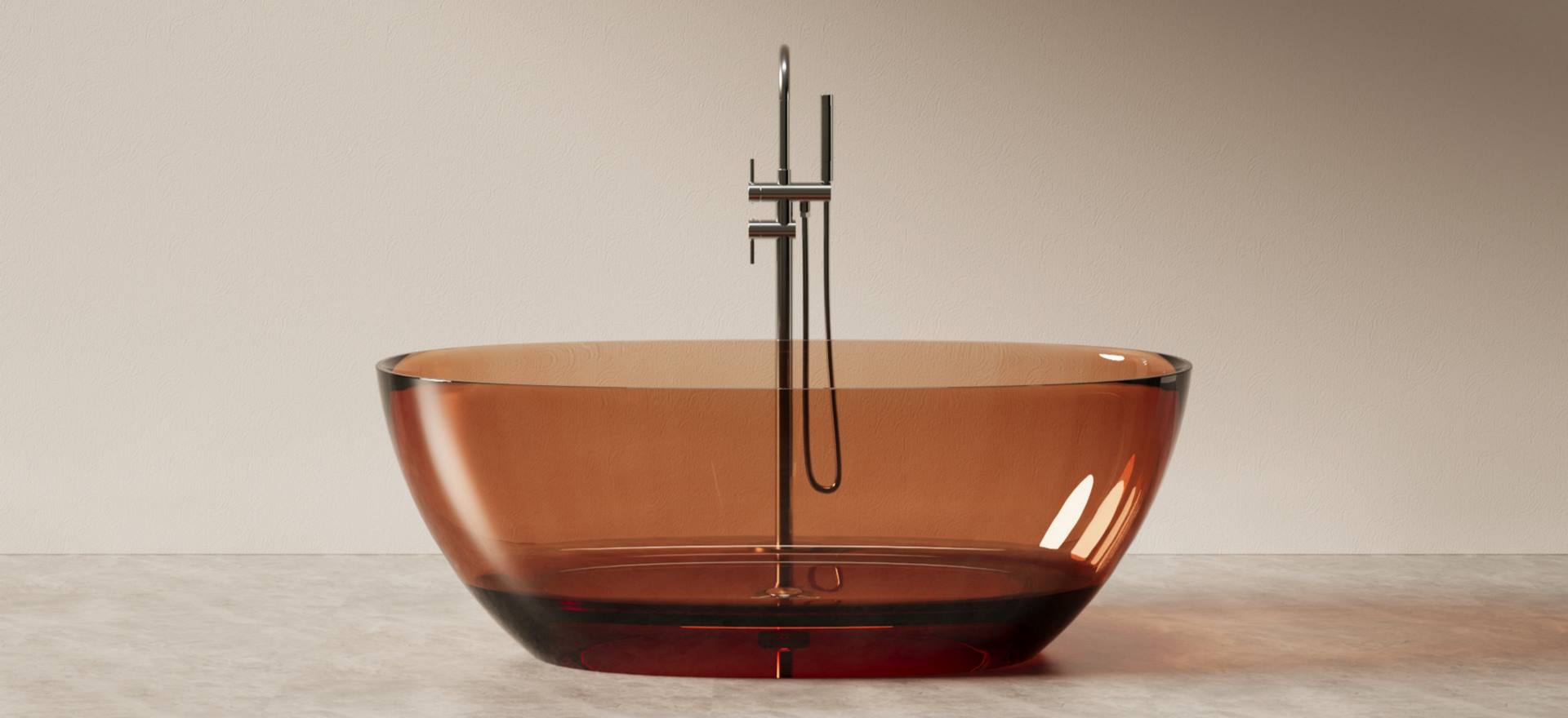 Translucent Resin Bathtub CPG-8801-Orange