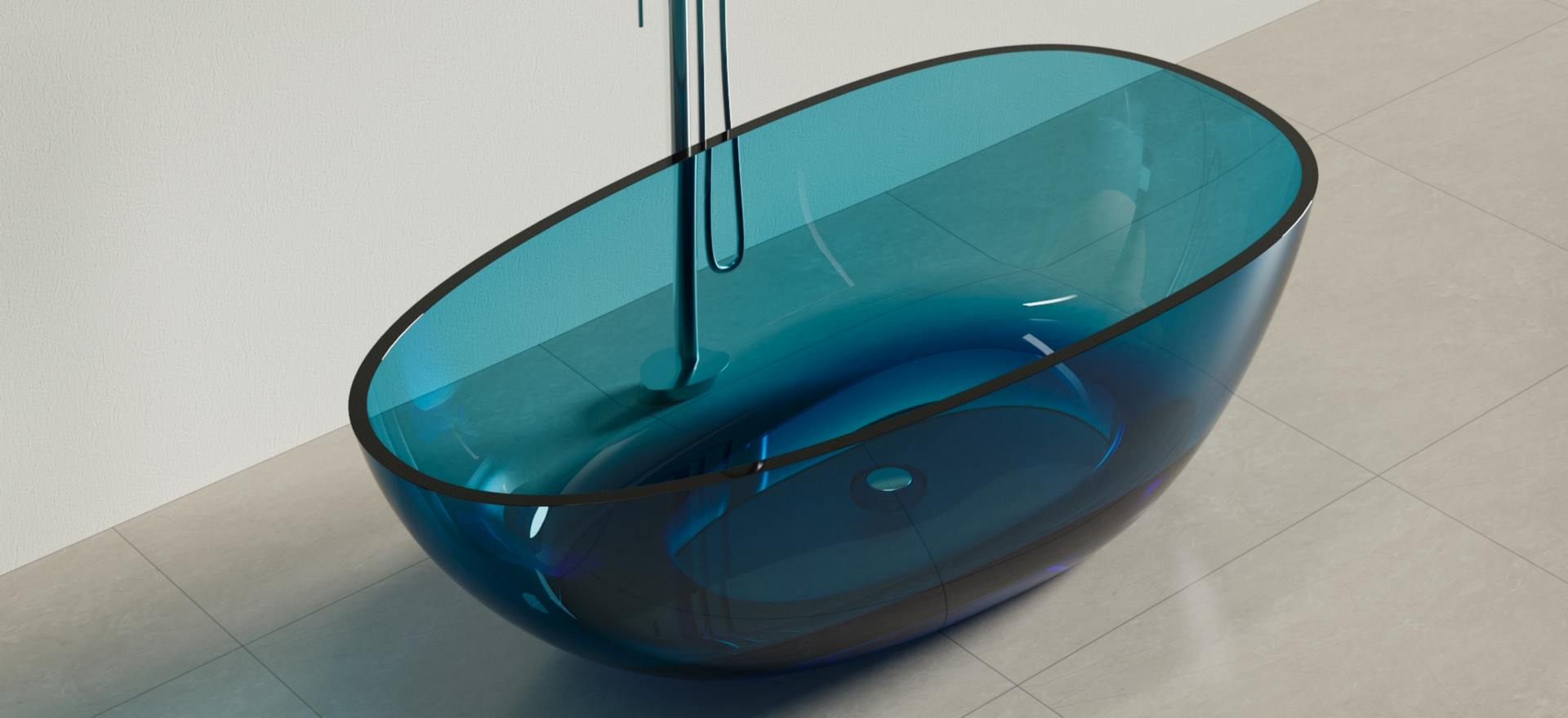 Translucent Resin Bathtub CPG-8802A-1
