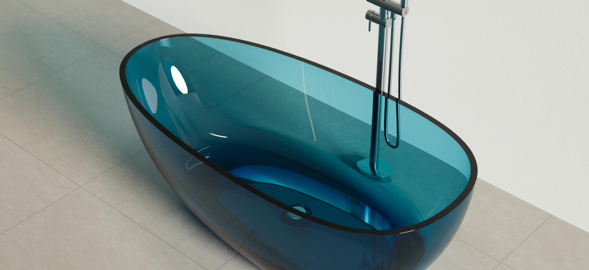 Translucent Resin Bathtub CPG-8802A-3