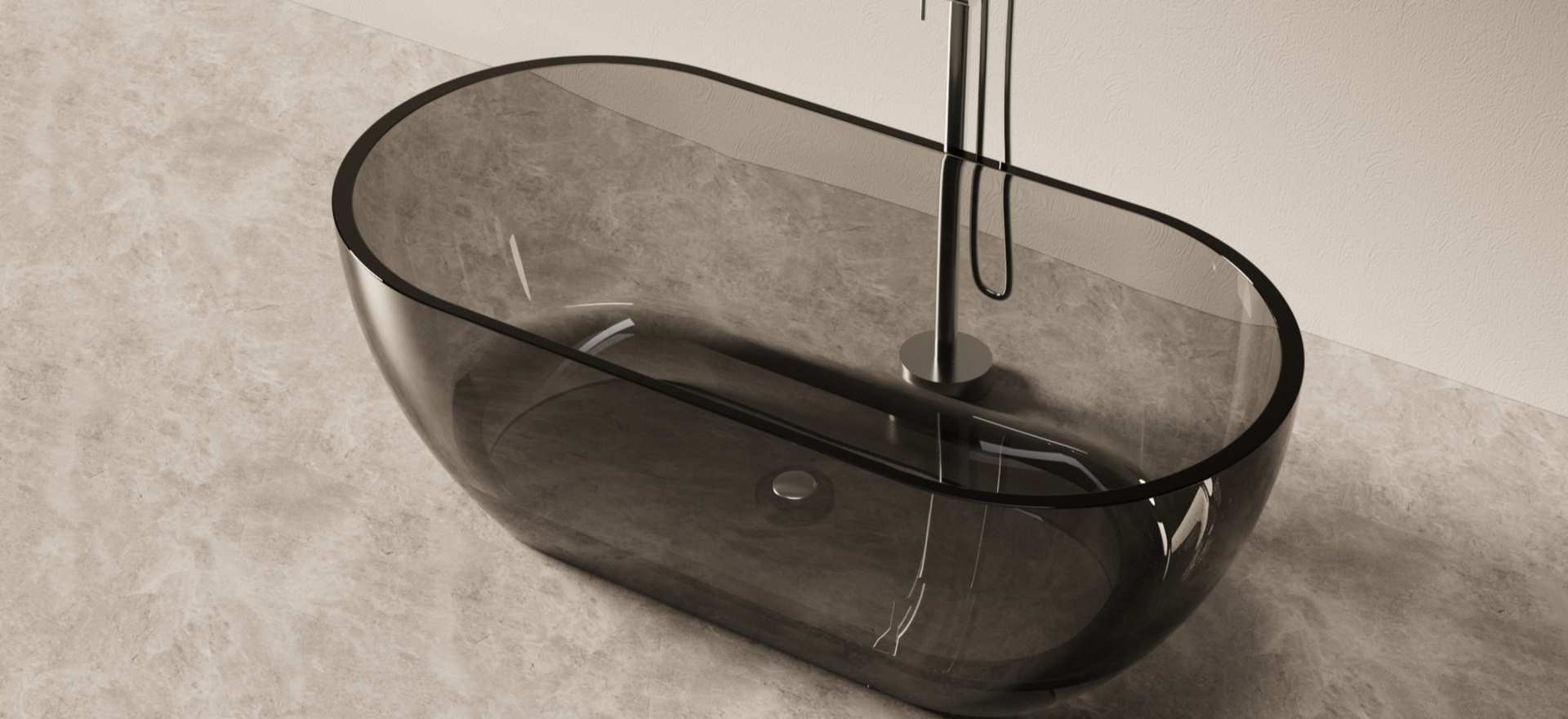 Translucent Resin Bathtub CPG-8810A-2