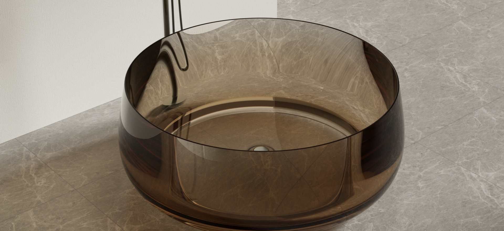 Translucent Resin Bathtub CPG-8846-3