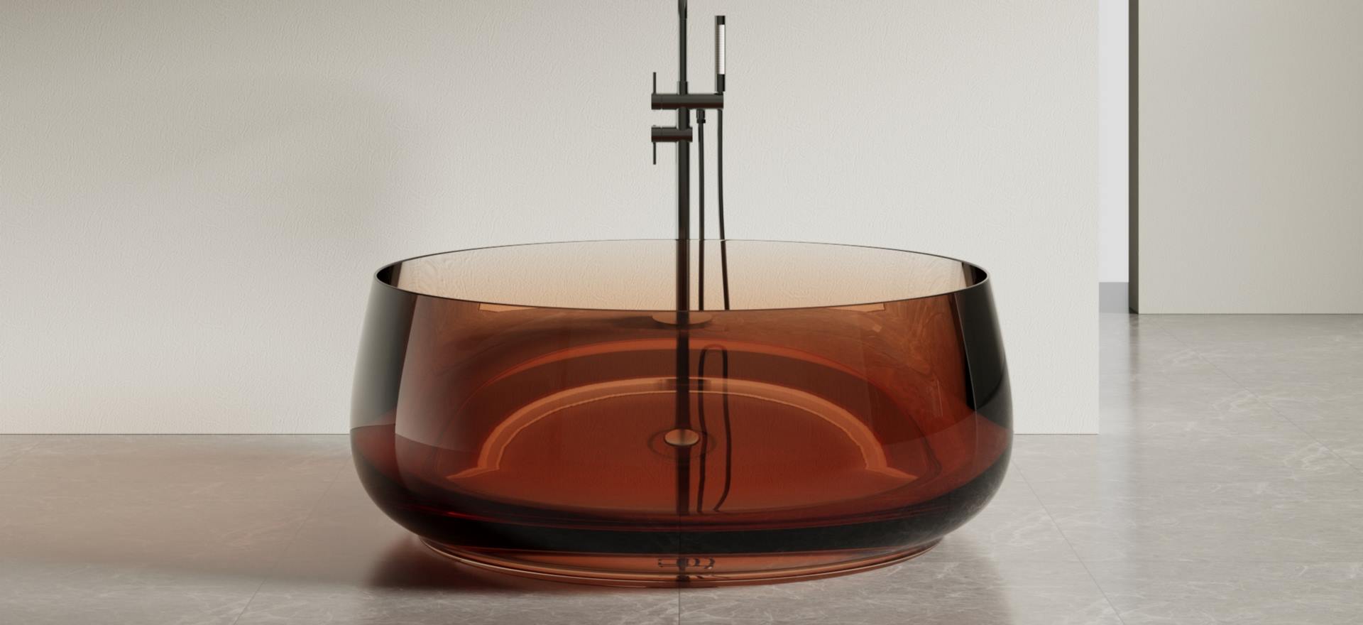 Translucent Resin Bathtub CPG-8846-Orange