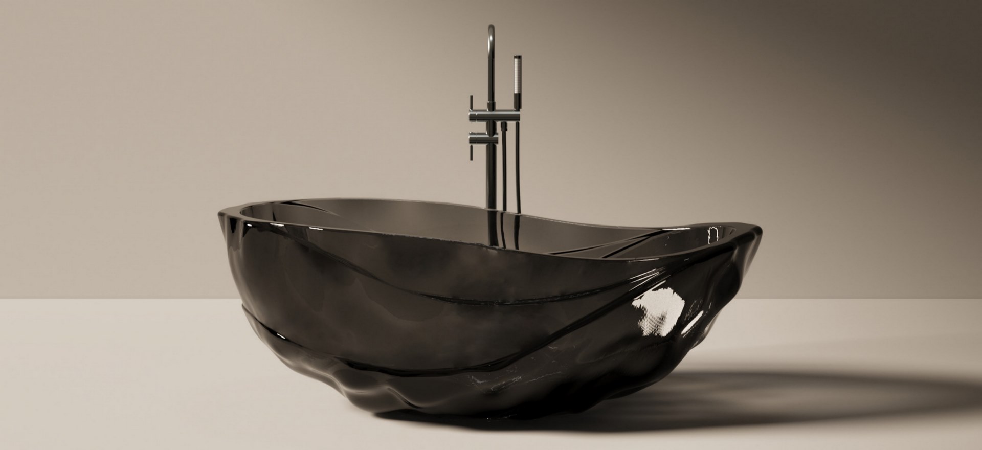 Translucent Resin Bathtub CPG-8852-Black