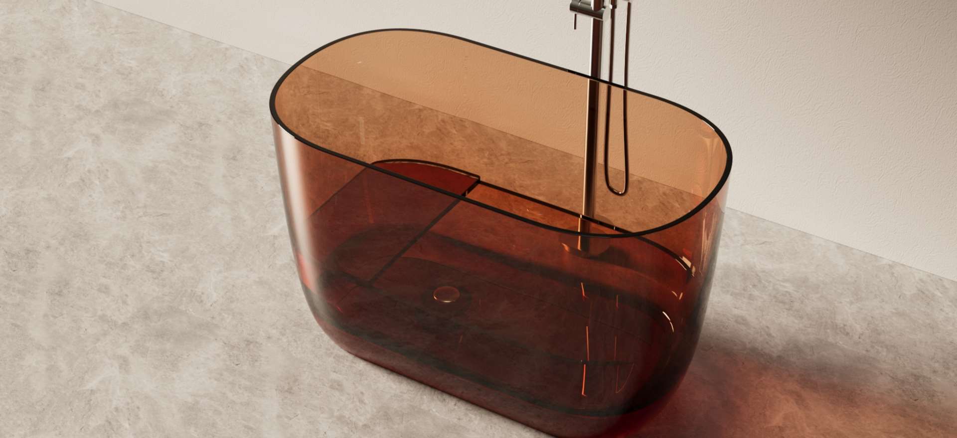 Translucent Resin Bathtub CPG-8853-2