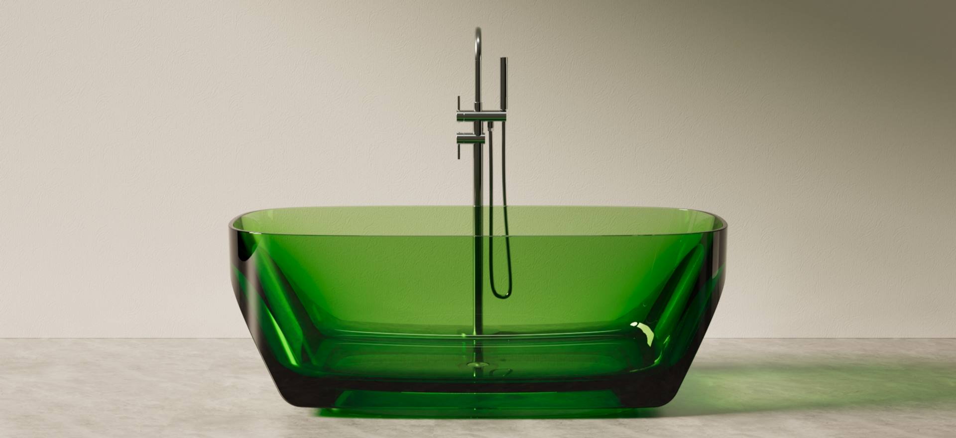 Translucent Resin Bathtub CPG-8855-1