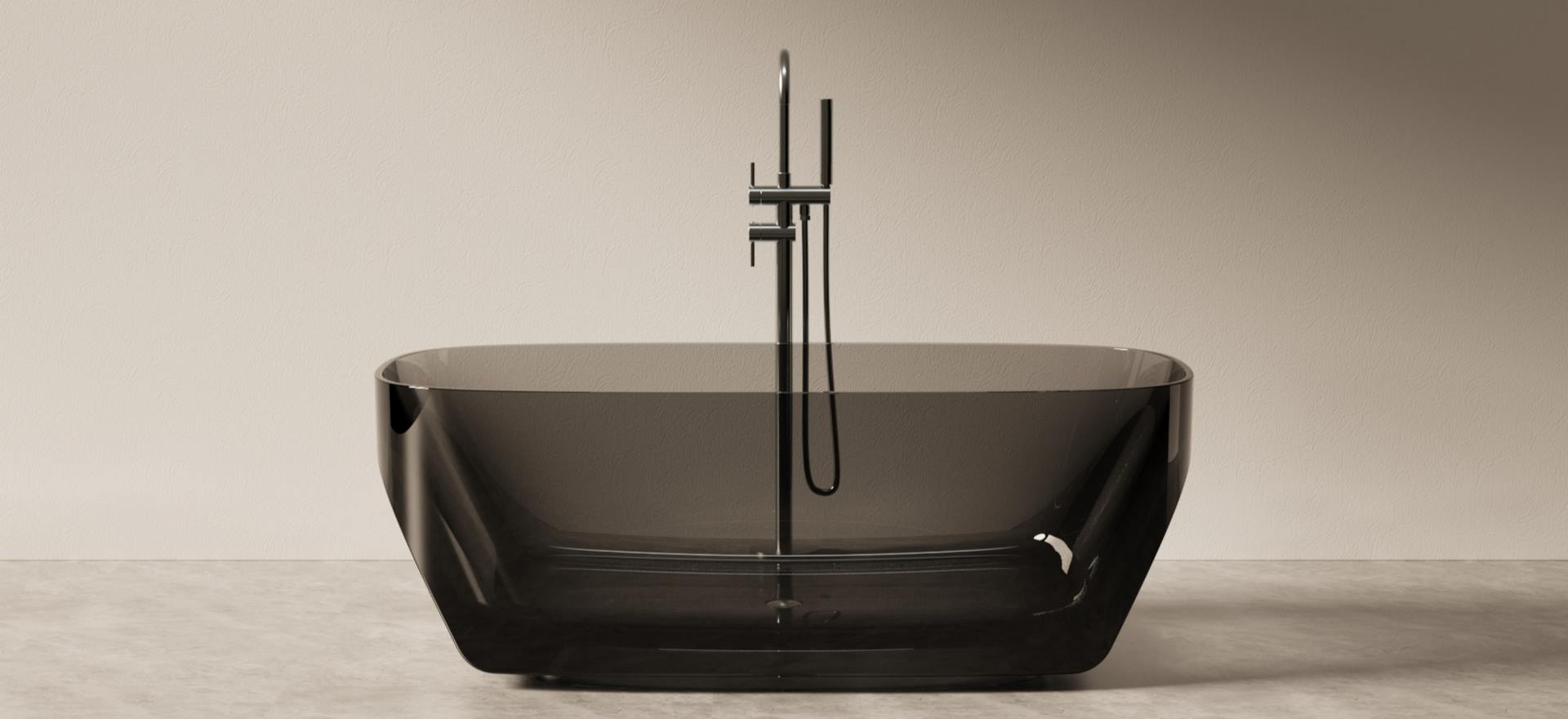Translucent Resin Bathtub CPG-8855-Black