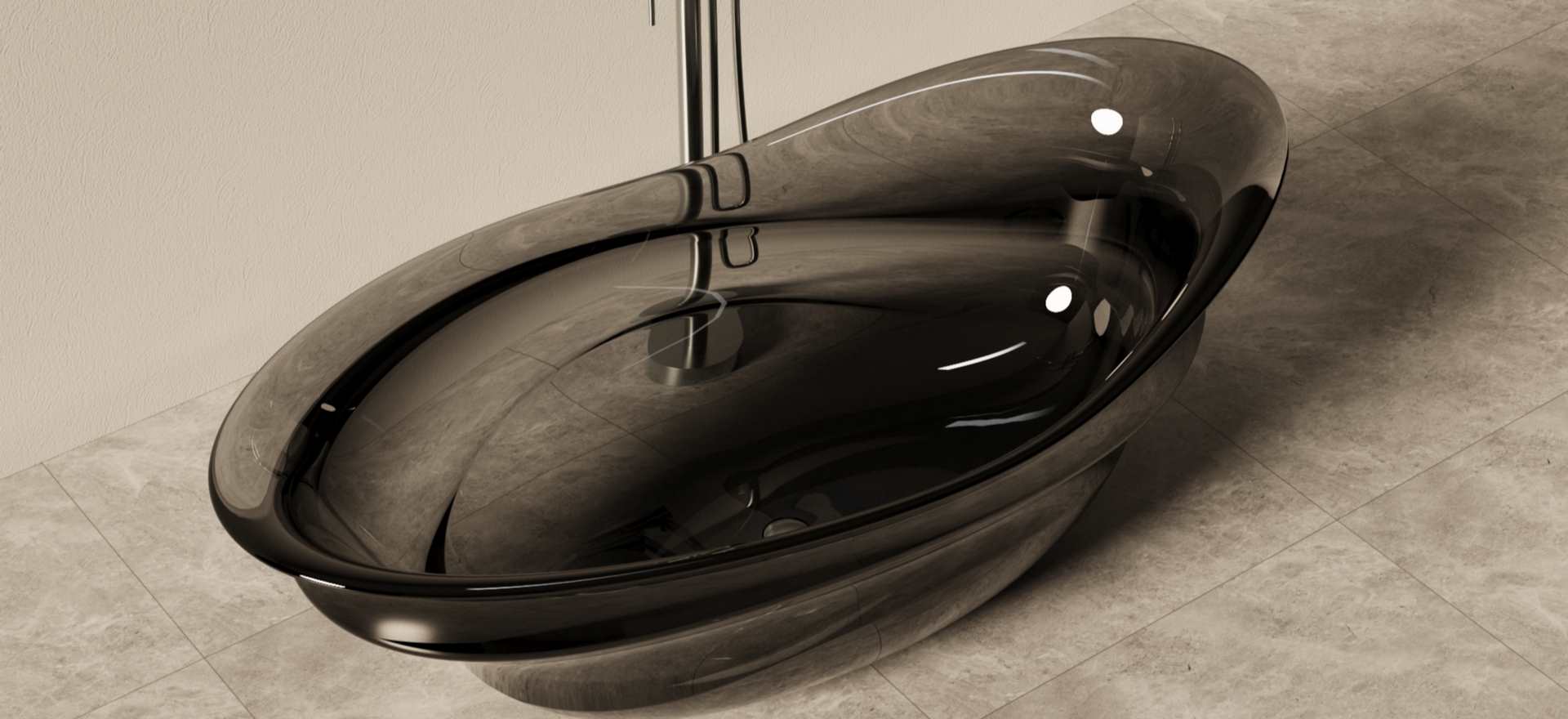 Translucent Resin Bathtub CPG-8856-3