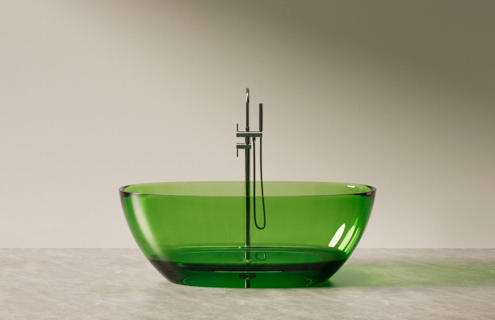 Translucent Resin Bathtub Main Image CPG-8801