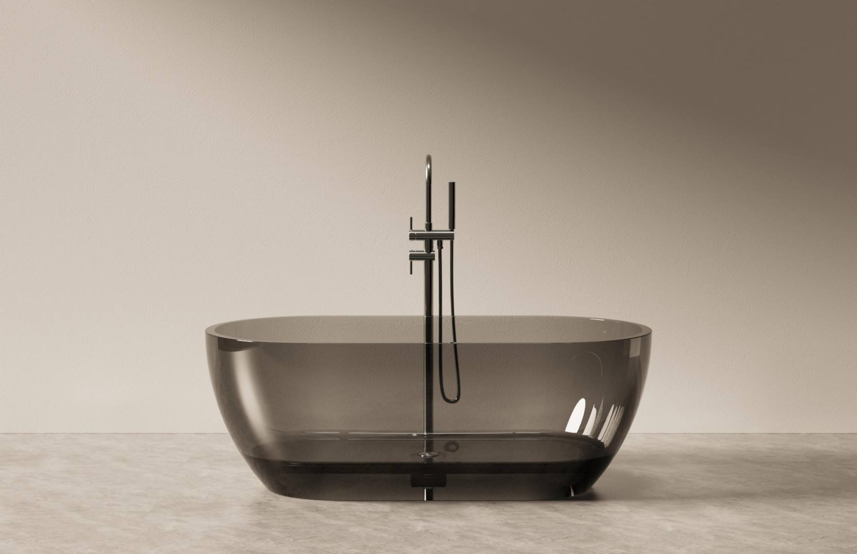 Translucent Resin Bathtub Main Image CPG-8810A