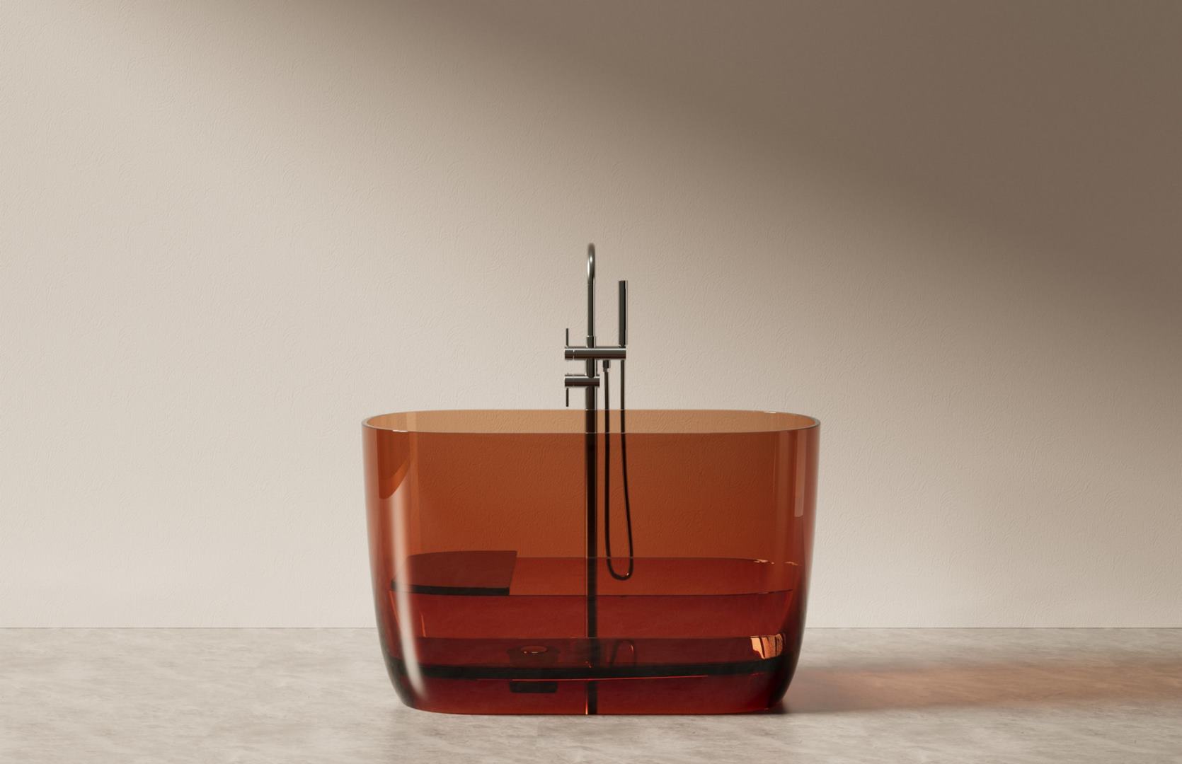 Translucent Resin Bathtub Main Image CPG-8853