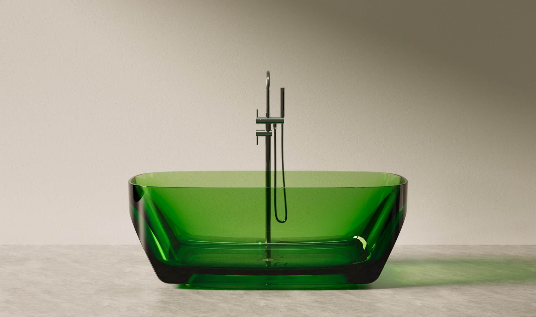 Translucent Resin Bathtub Main Image CPG-8855