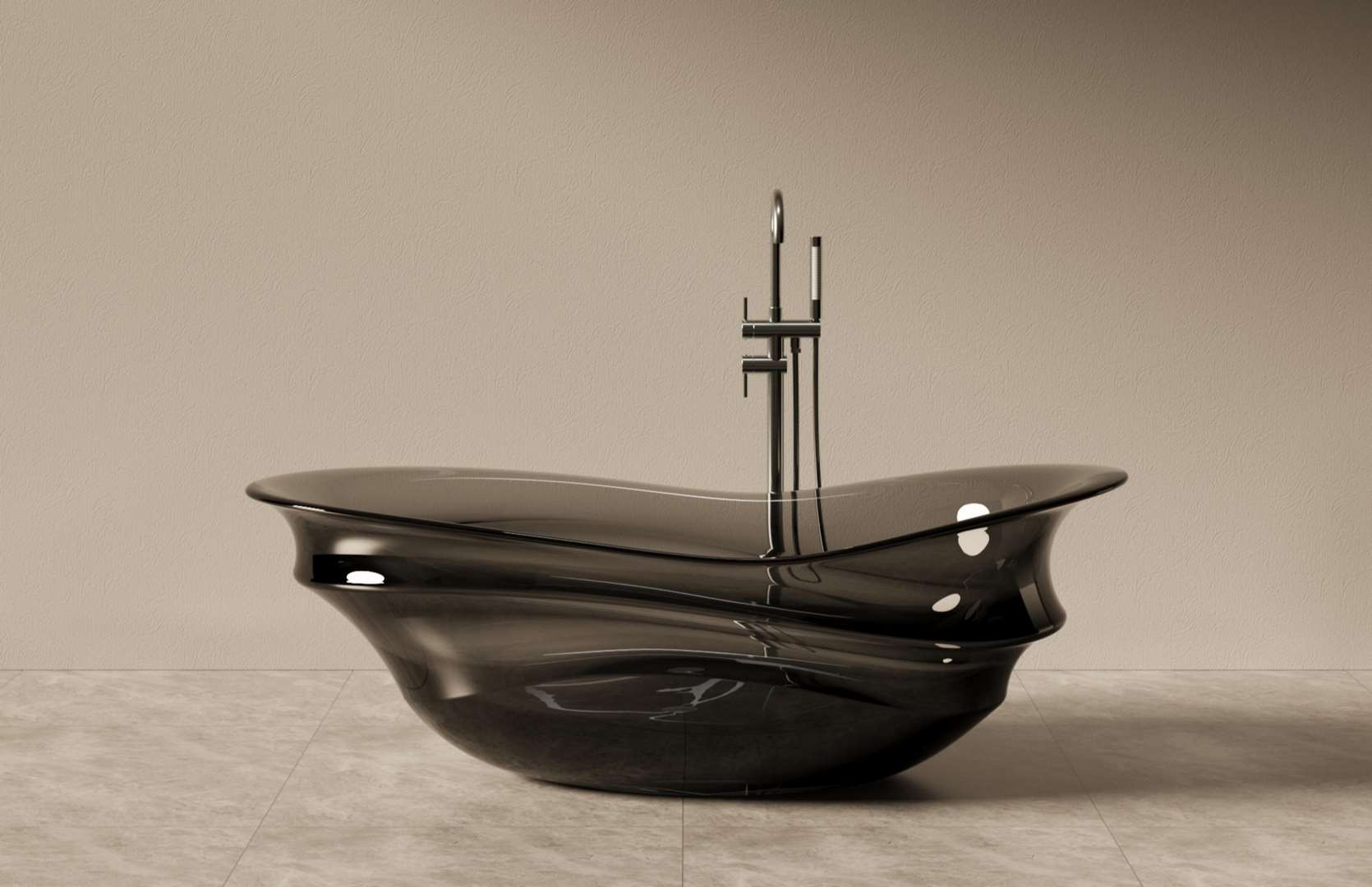 Translucent Resin Bathtub Main Image CPG-8856