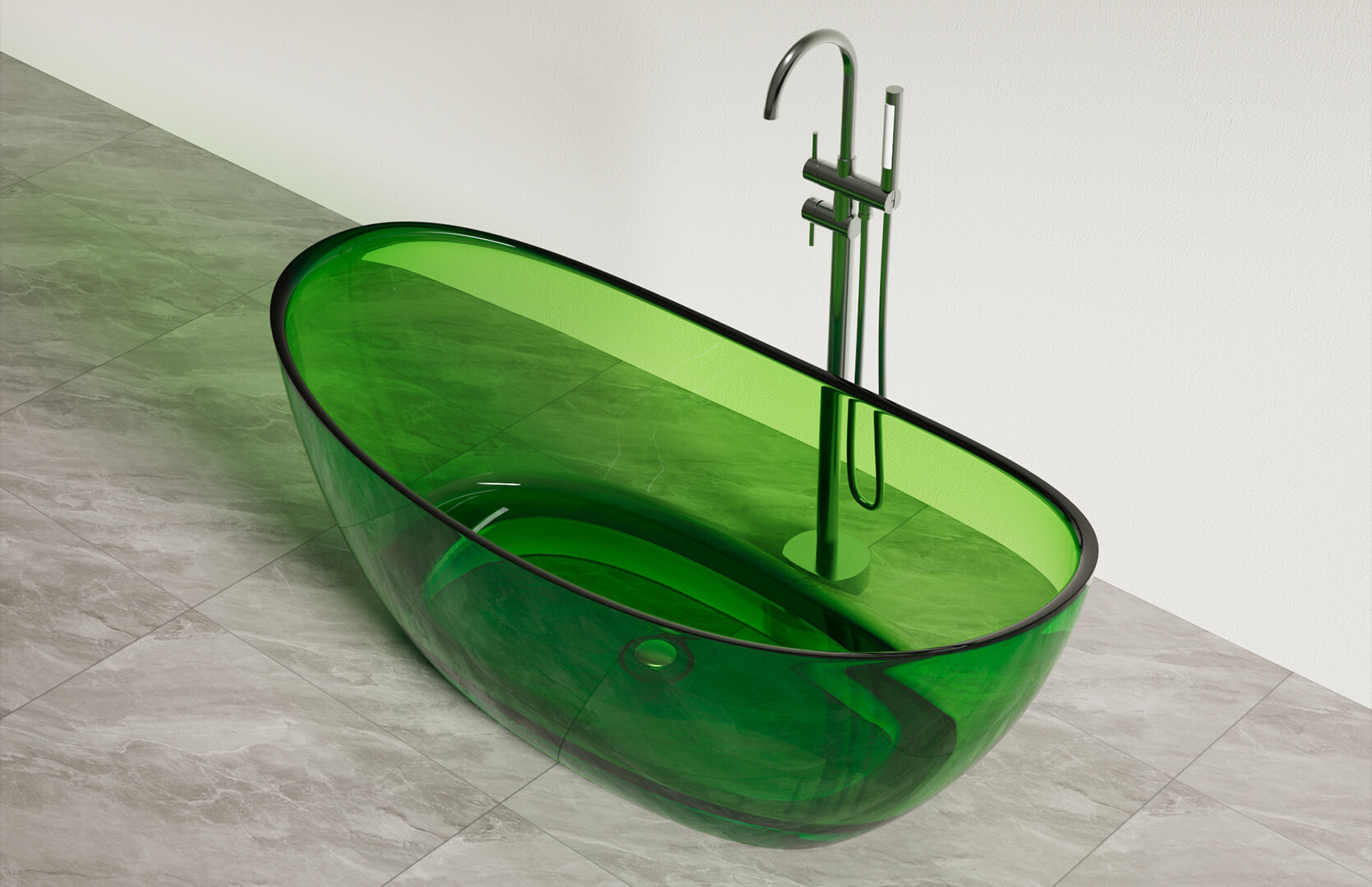 Translucent Resin Deep Freestanding Tub-CPG-8826 (1)