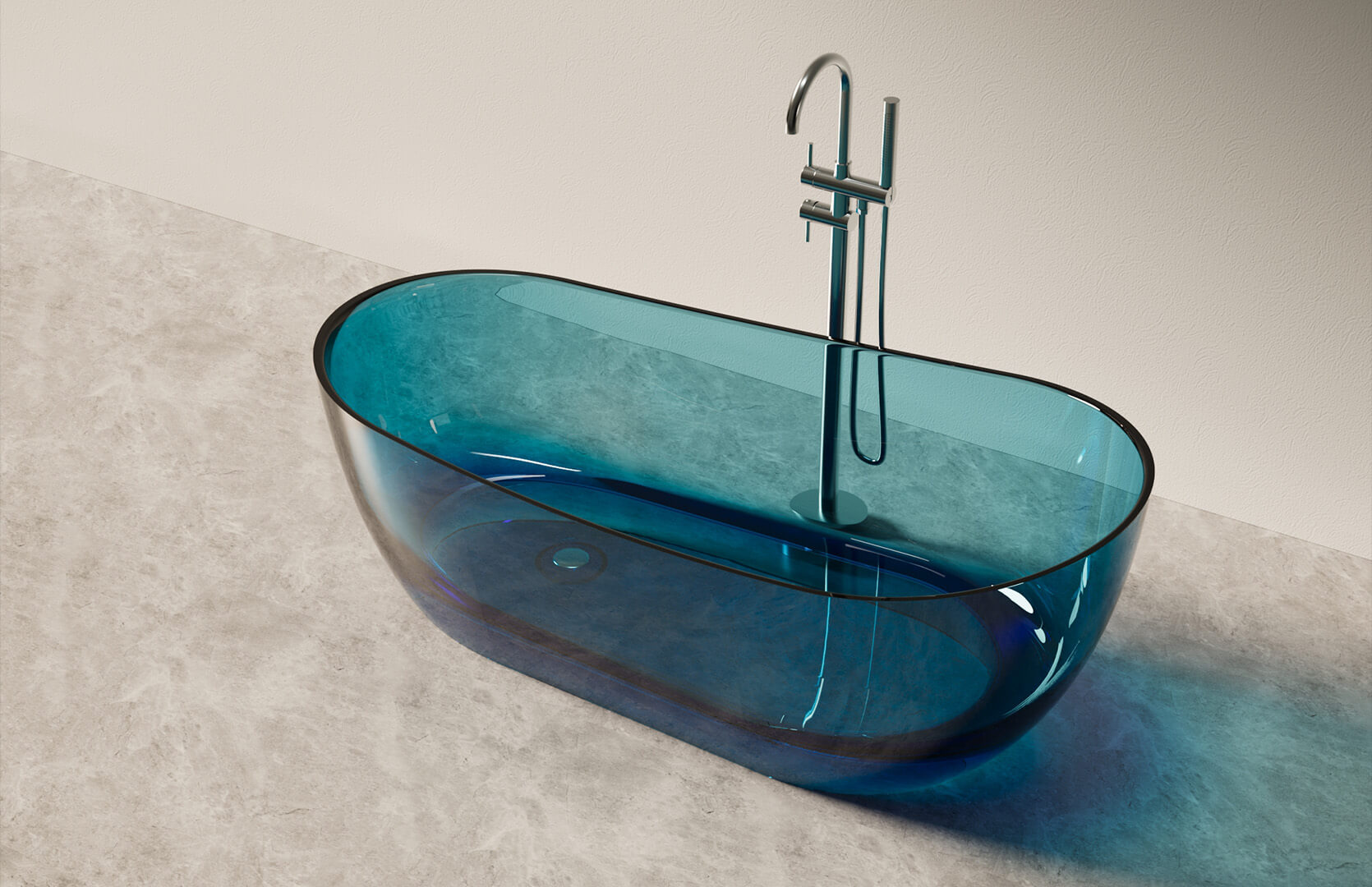 Translucent Resin Freestanding Air Tub-CPG-8828