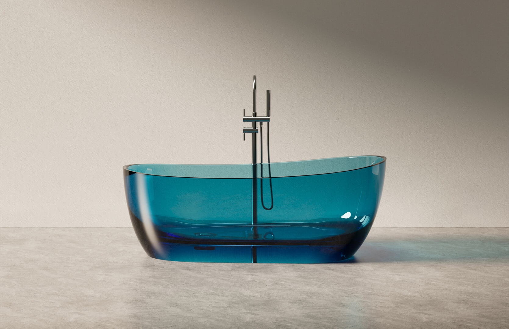 Translucent Resin Freestanding Air Tub CPG-8828