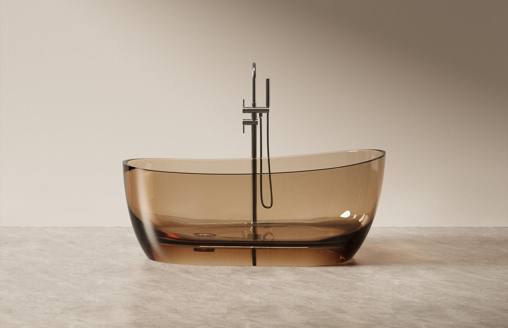 Translucent Resin Freestanding Air Tub CPG-8828 Yellow