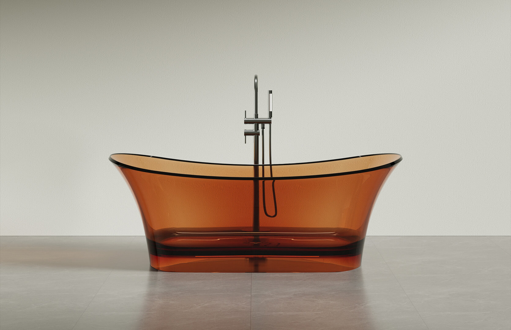 Translucent Resin Freestanding Small Soaking Tub CPG-8832